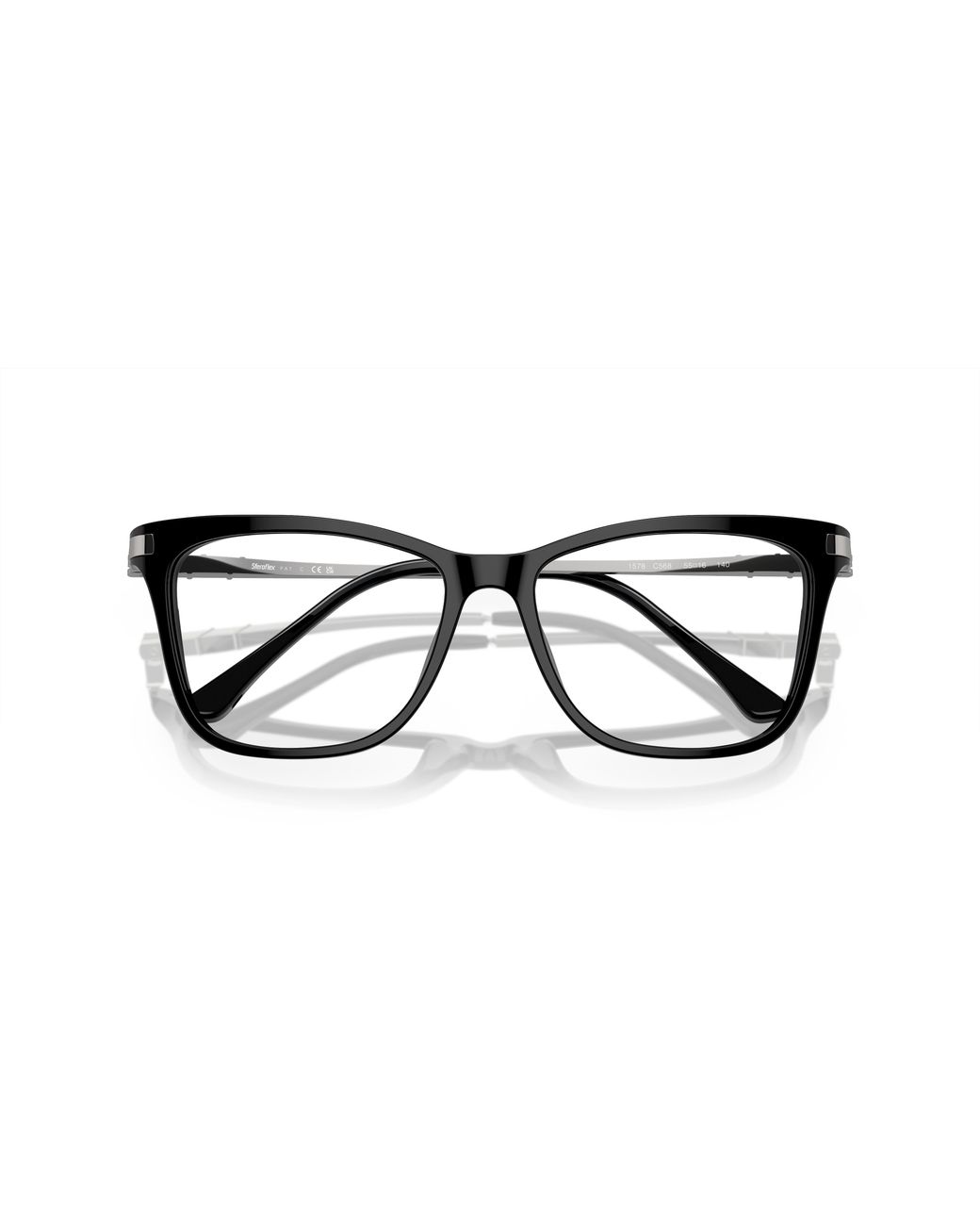 Sferoflex Black Sf1578 C568 Optical Frames Acetate Butterfly