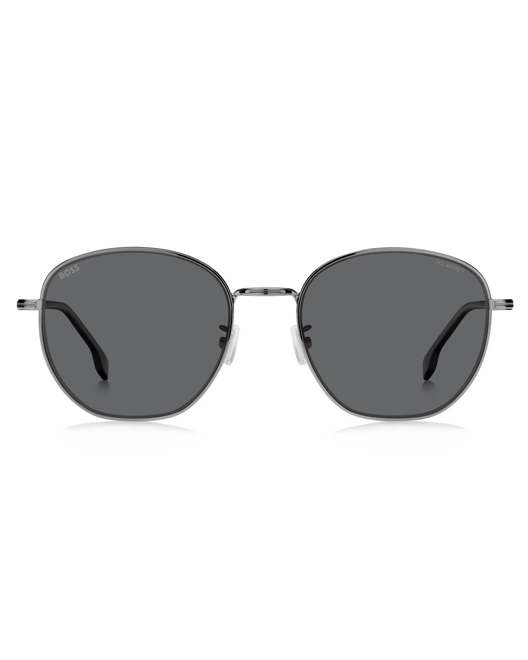 Boss Black Boss 1671/F/Sk Kj1/M9 Sunglasses Steel Round Polarized for men