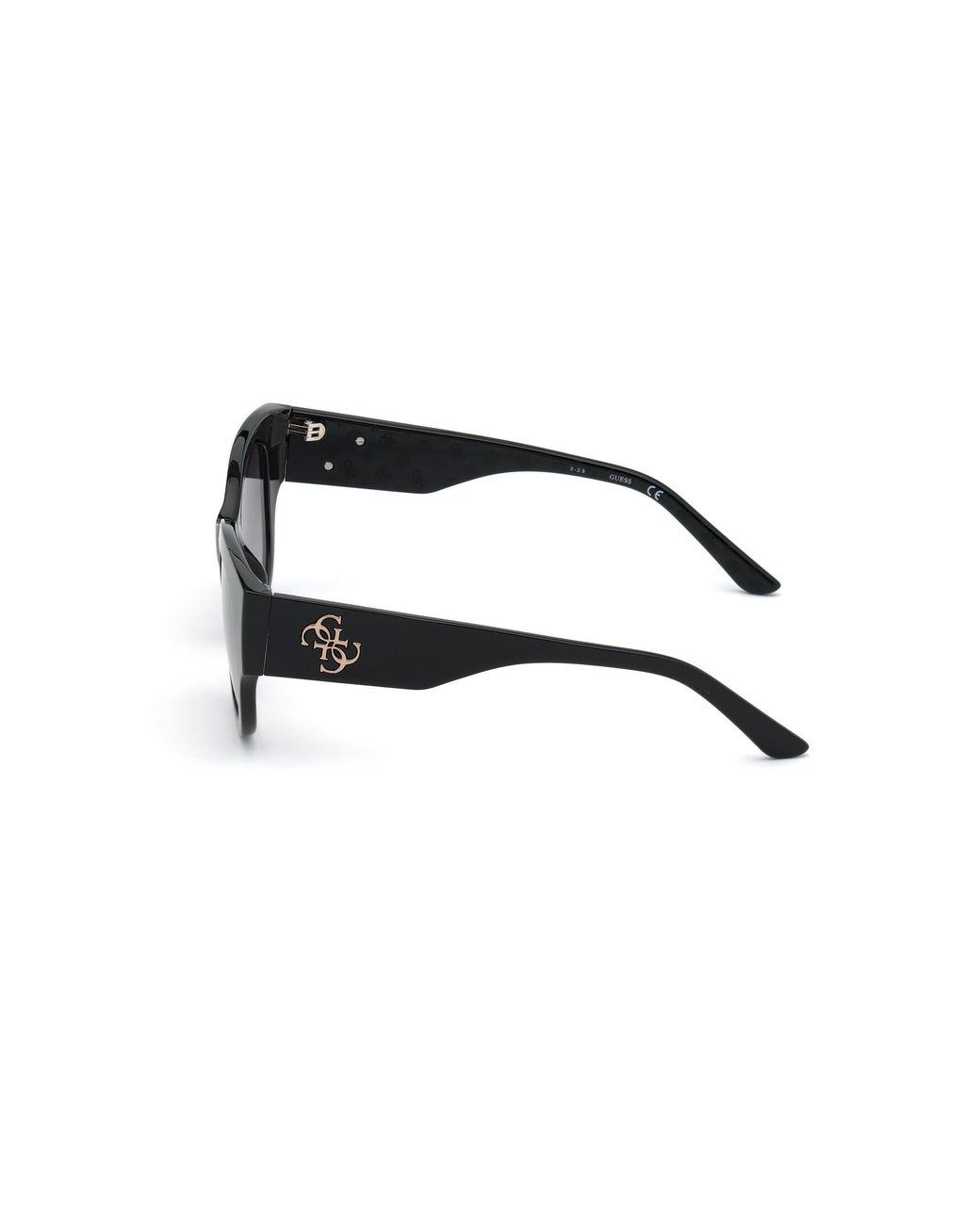Guess Black Gu7680 01B Sunglasses Injected Butterfly Normal Shaded