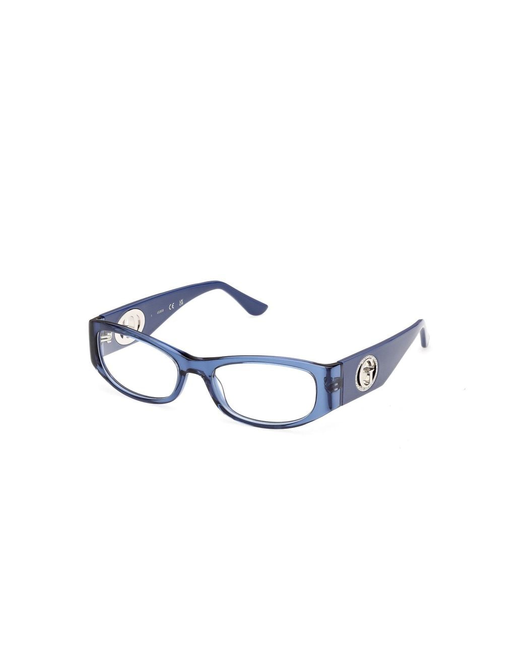 Guess Black Gu50352 090 Optical Frames Acetate Round Normal