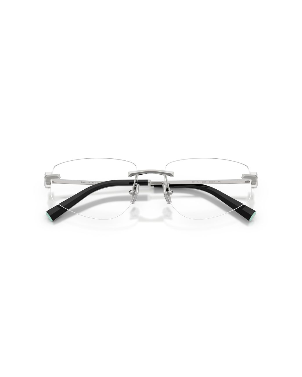 Tiffany & Co Black Tf1175 6001 Optical Frames Metal Transparent Geometric Normal