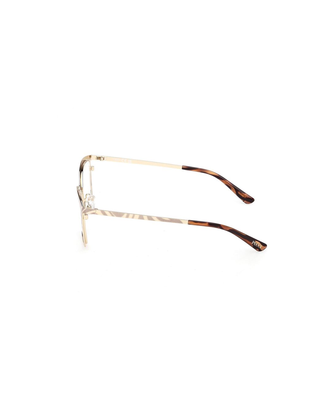 Emilio Pucci Black Ep5276 032 Optical Frames Metal Squared Normal