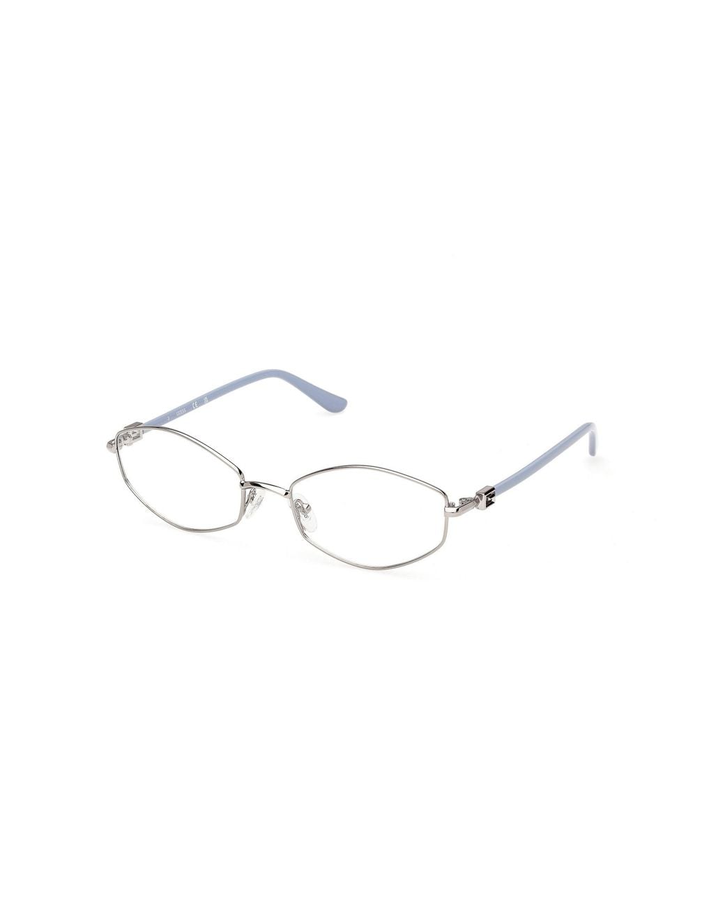 Guess Black Gu50355 008 Optical Frames Metal Geometric Normal