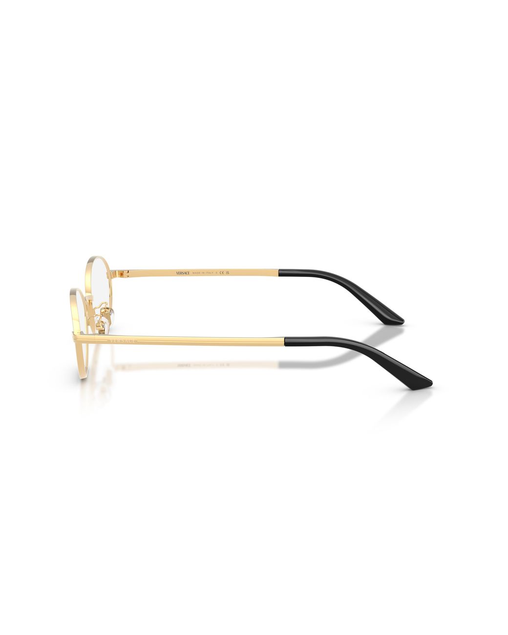 Versace Black Ve1325D 1523 Optical Frames Metal Transparent Round Normal