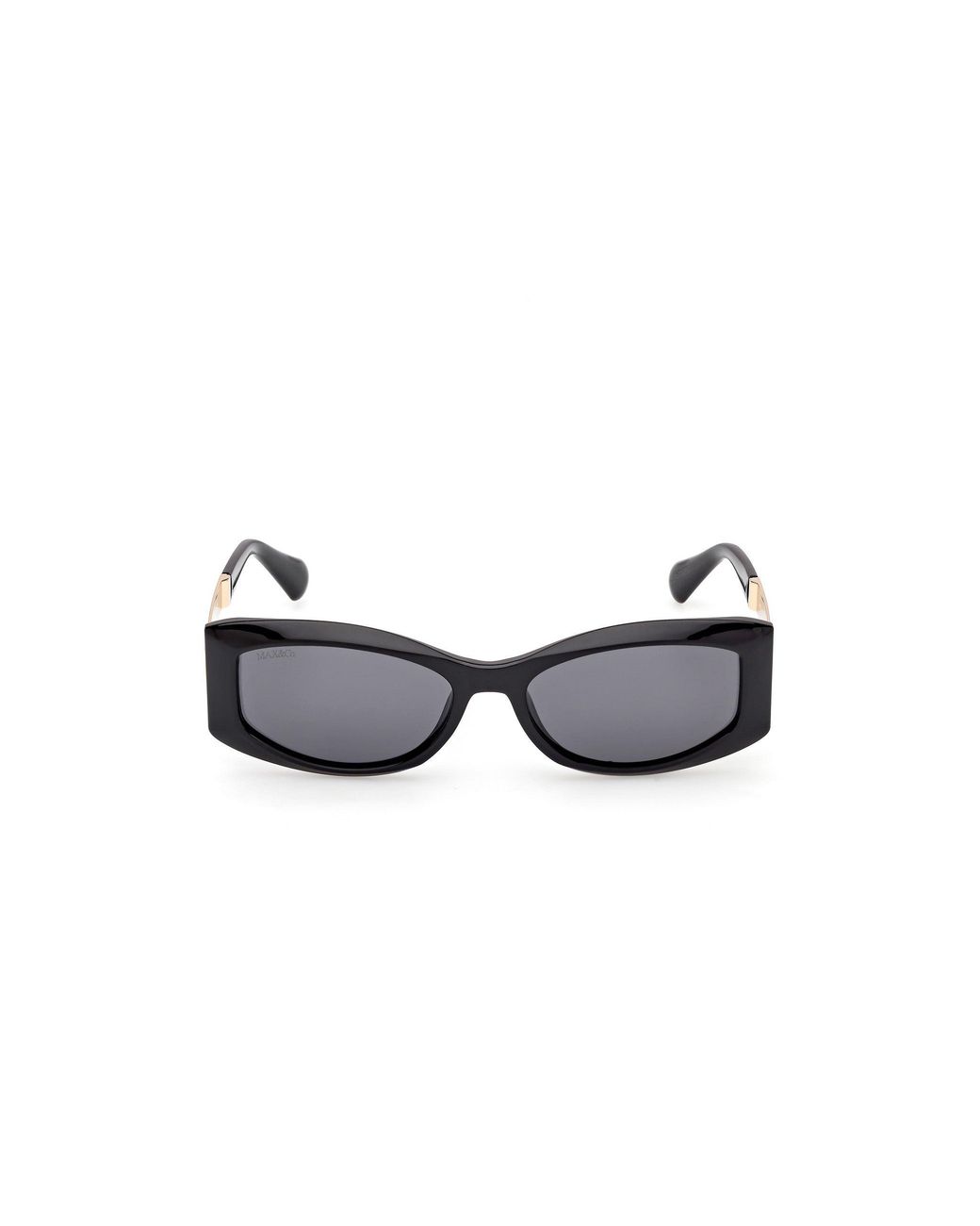 MAX&Co. Black Mo0144 01A Sunglasses Injected Smoke Squared Normal