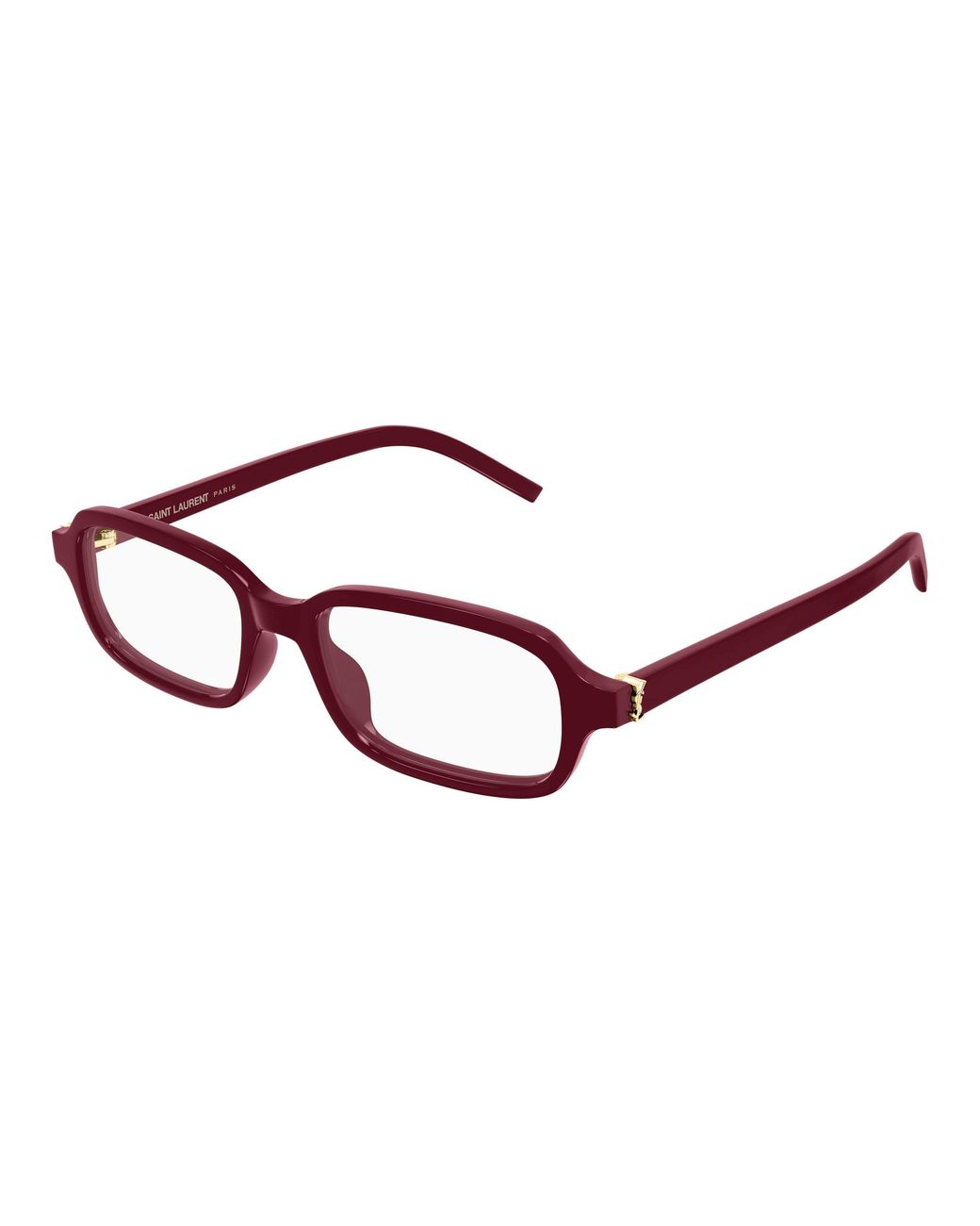 Saint Laurent Black Sl M180 005 Optical Frames Acetate Transparent Squared for men