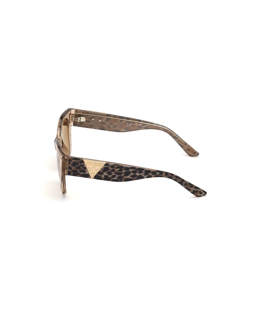 Guess Black Gu7742 57G Sunglasses Injected Squared Normal Shaded