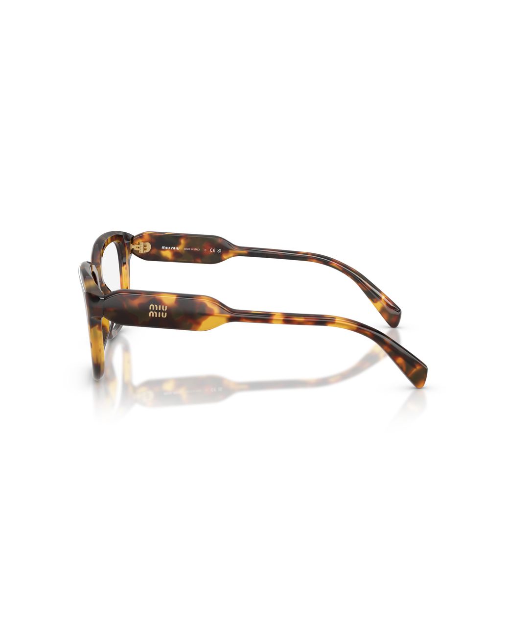 Miu Miu Black Mu 02Zv 14L1O1 Optical Frames Acetate Transparent Squared Normal