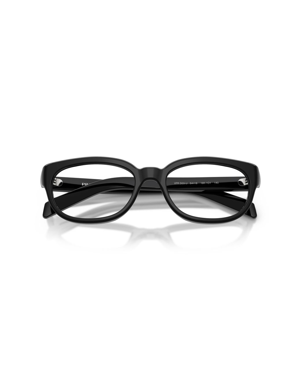 Prada Black Pr D03Vu 16K1O1 Optical Frames Acetate Transparent Pantos Normal
