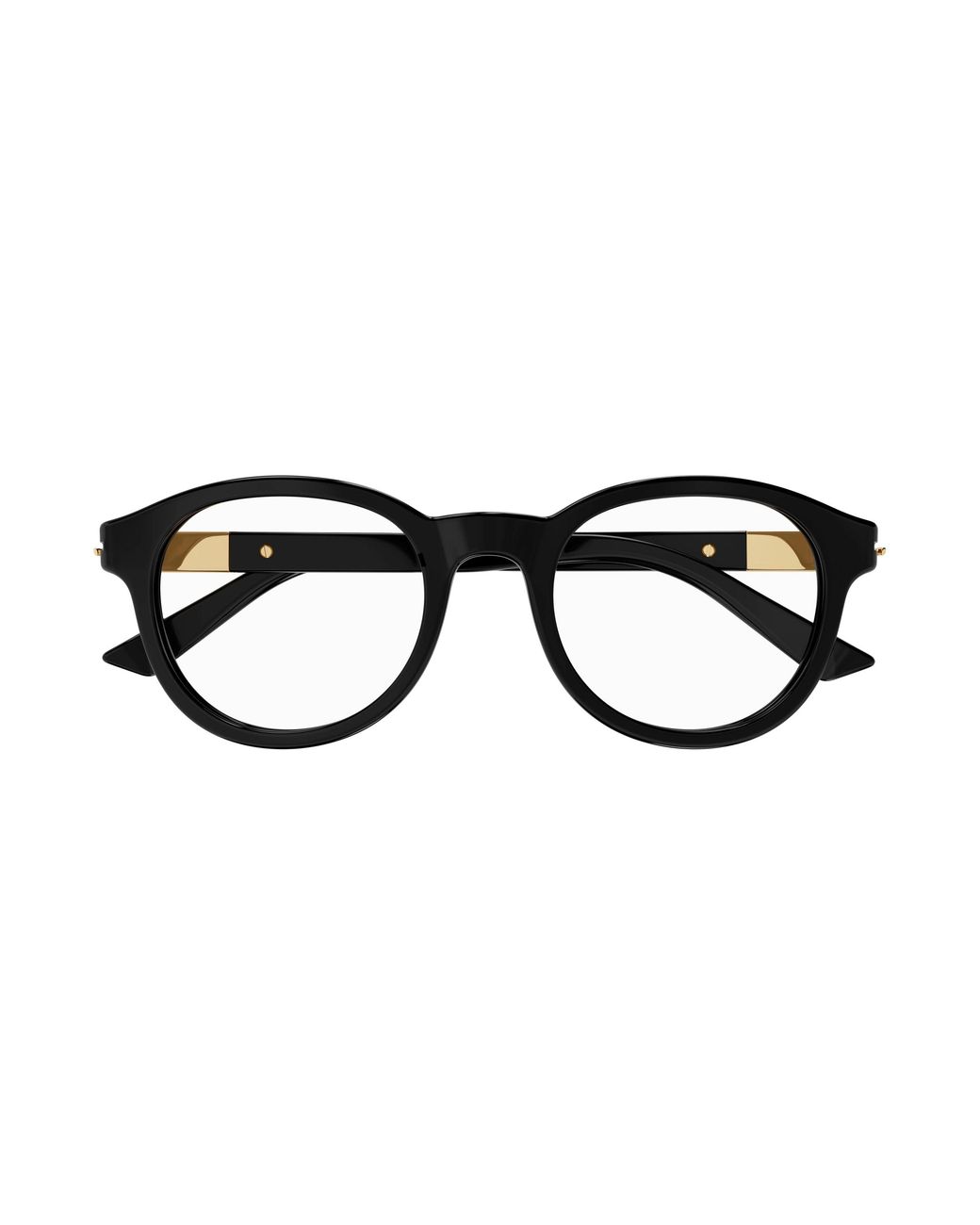 Gucci Black Gg1503O 001 Optical Frames Acetate Transparent Round for men