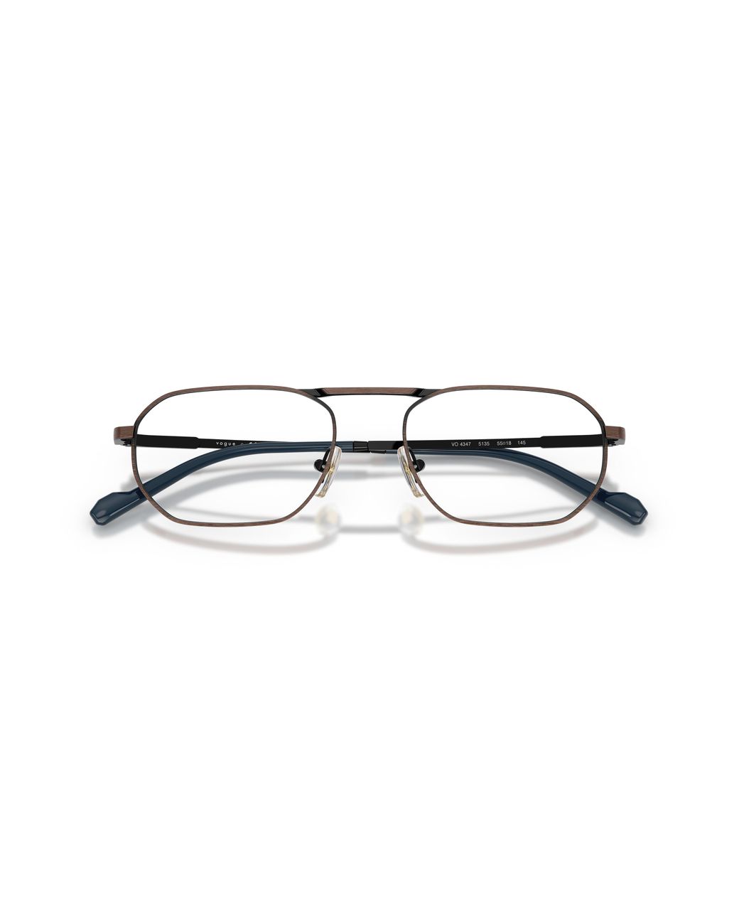 Vogue Eyewear Black Vo4347 5135 Optical Frames Metal Geometric Normal for men