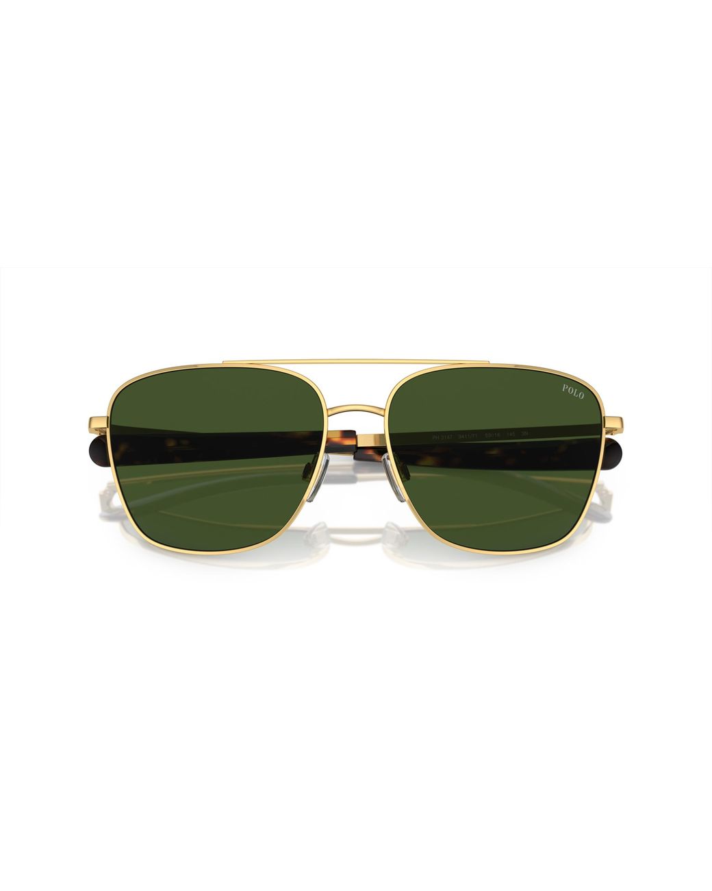 Polo Ralph Lauren Green Ph3147 941171 Sunglasses Metal Pilot Normal for men