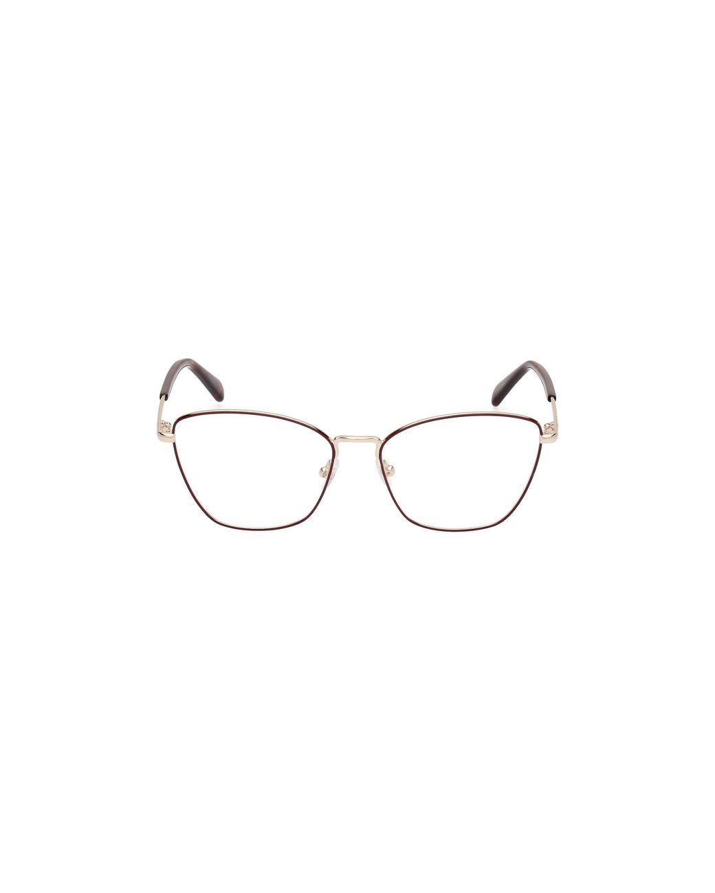 Emilio Pucci Black Ep5243 005 Optical Frames Metal Squared Normal