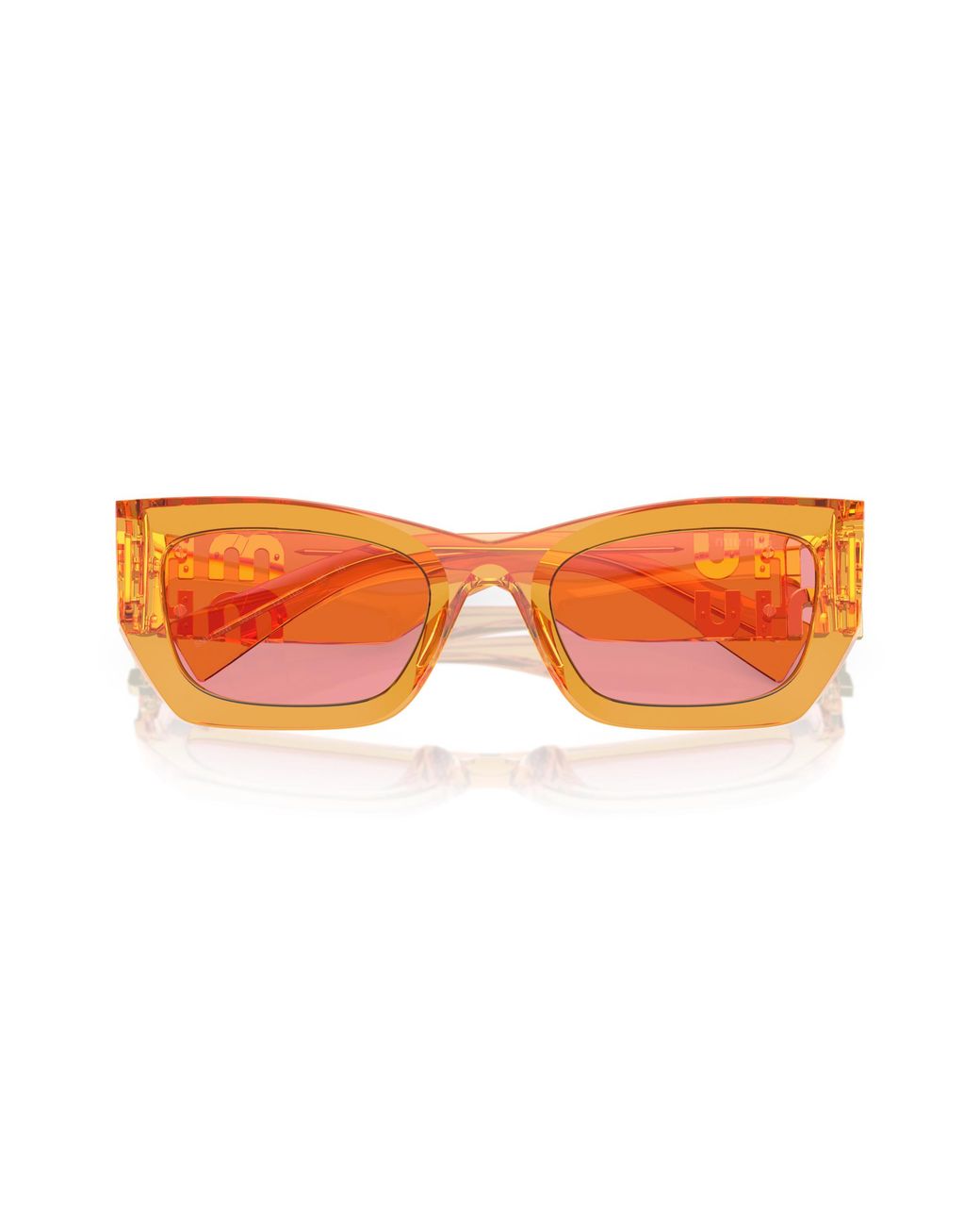 Miu Miu Black Mu 09Ws 12T1D0 Sunglasses Acetate Squared Normal
