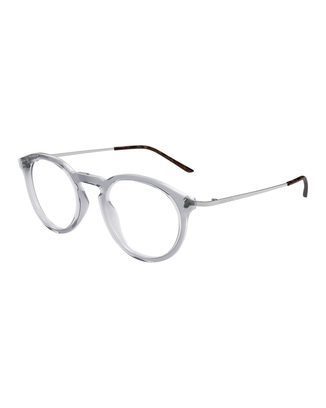 Gucci Black Gg1710O 003 Optical Frames Acetate Transparent Round for men