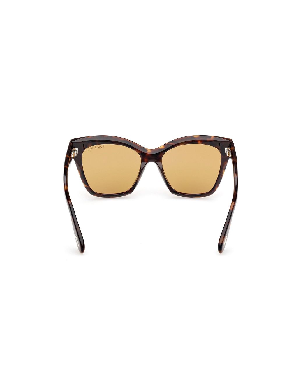Tom Ford Black Ft1217 Elvira 52E Sunglasses Acetate Marrone Butterfly Normal