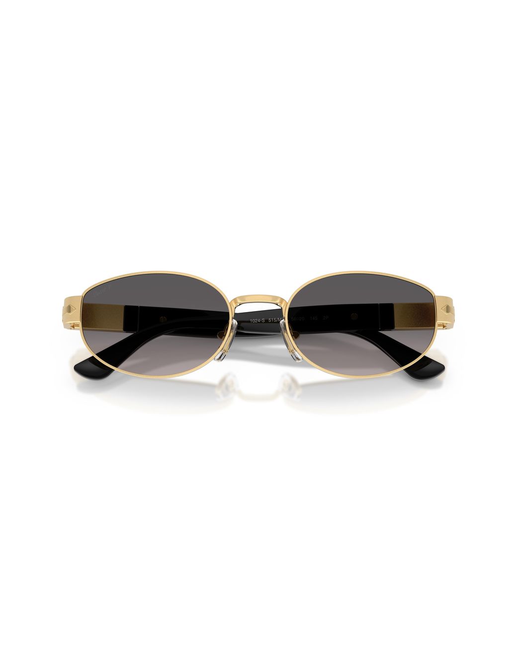 Persol Black Po1024S 515/M3 Sunglasses Metal Round Polarized