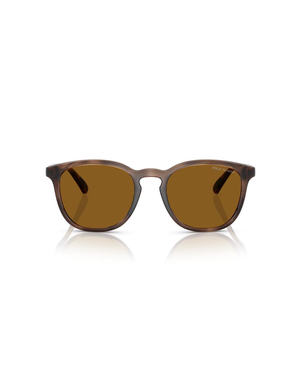 Polo Ralph Lauren Black Ph4222U 500383 Sunglasses Injected Round Polarized for men