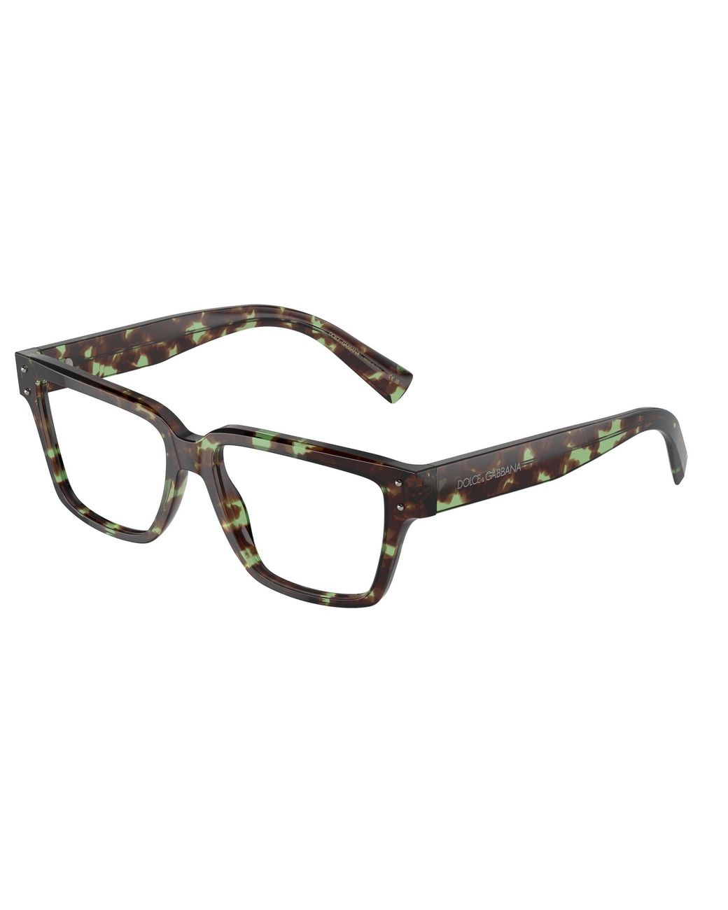 Dolce & Gabbana Black Dg3383 3432 Optical Frames Acetate Transparent Squared Normal for men