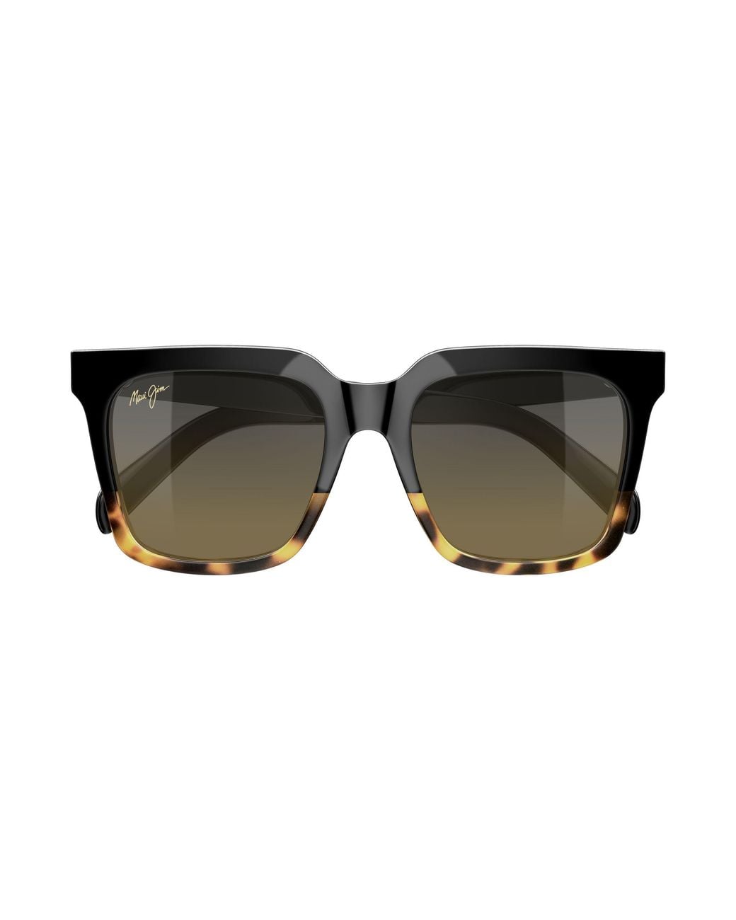 Maui Jim Black Mj0898S 003 Occhiali Da Sole Acetato Bronzo Squadrata