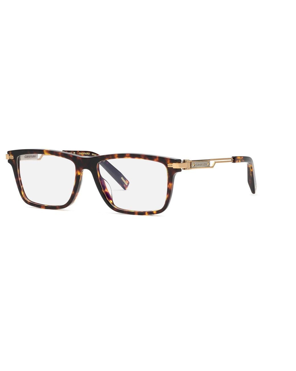 Chopard Black Vch357 909 Optical Frames Acetate Squared for men
