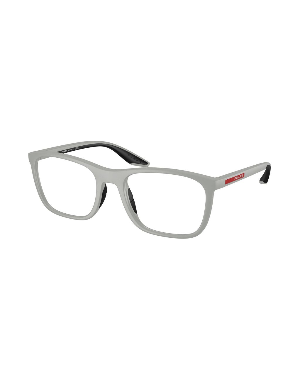 Prada Linea Rossa Black Ps 06Tv 27U1O1 Optical Frames Injected Transparent Geometric Normal for men