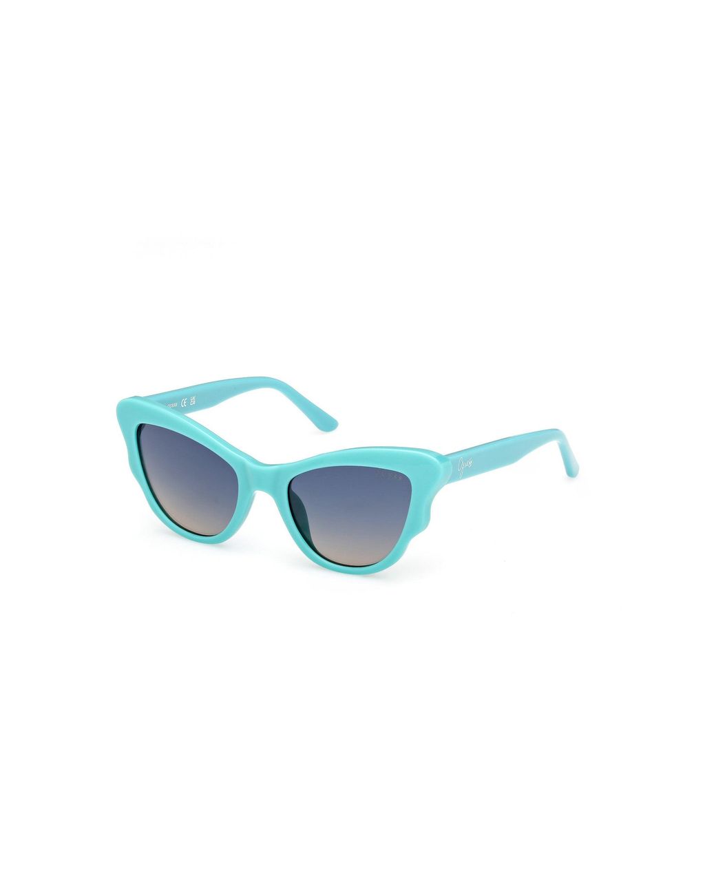 Guess Blue Gu00228 87W Sunglasses Injected Cat Eye Normal