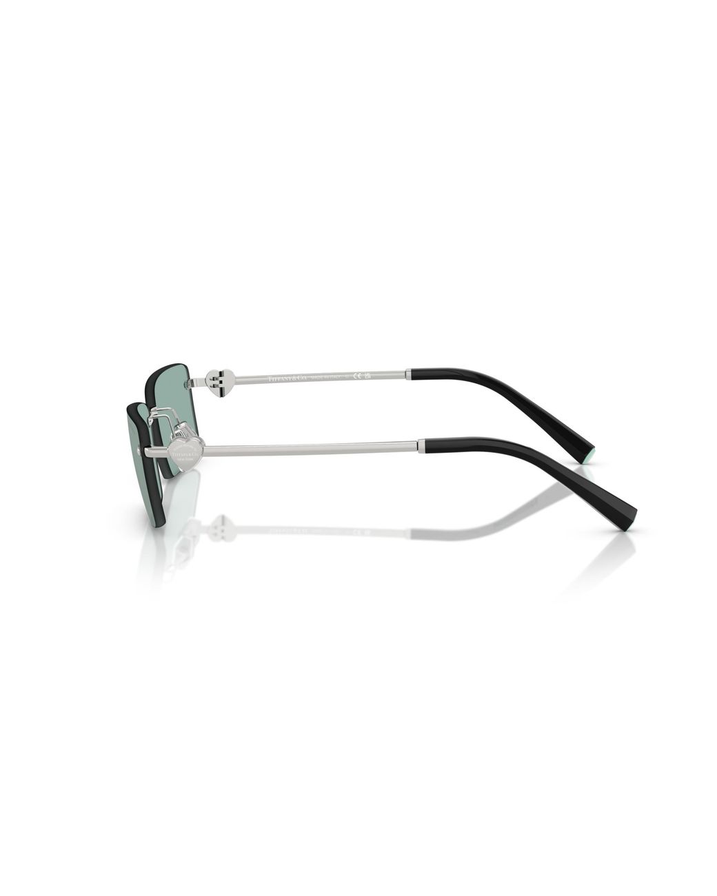 Tiffany & Co Black Tf3108B 62227C Sunglasses Metal Light Squared Mirrored