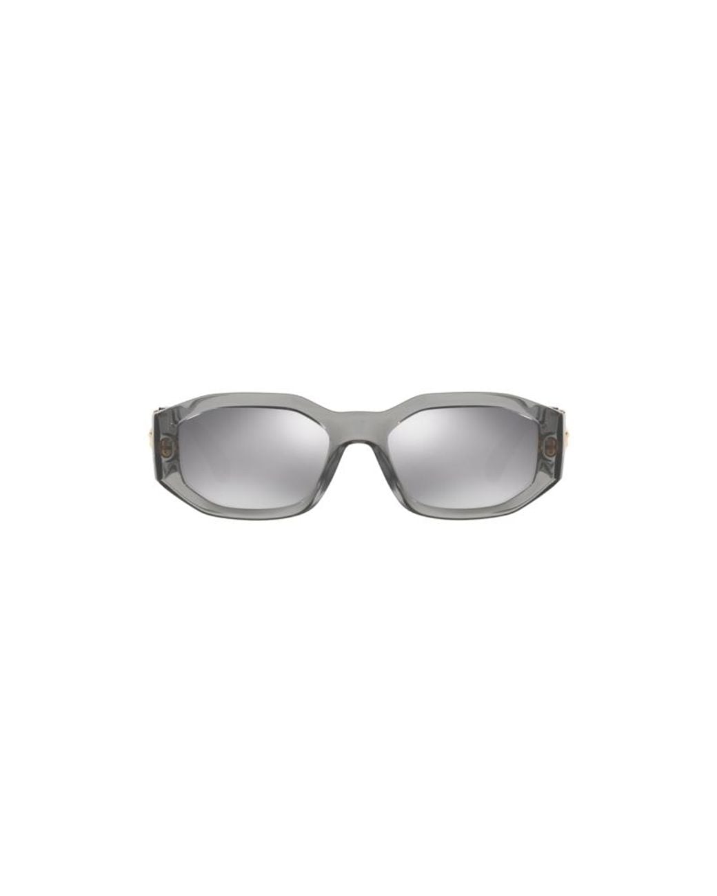 Versace Gray Ve4361 311/6G Sunglasses Nylon Geometric Mirrored Mirror for men