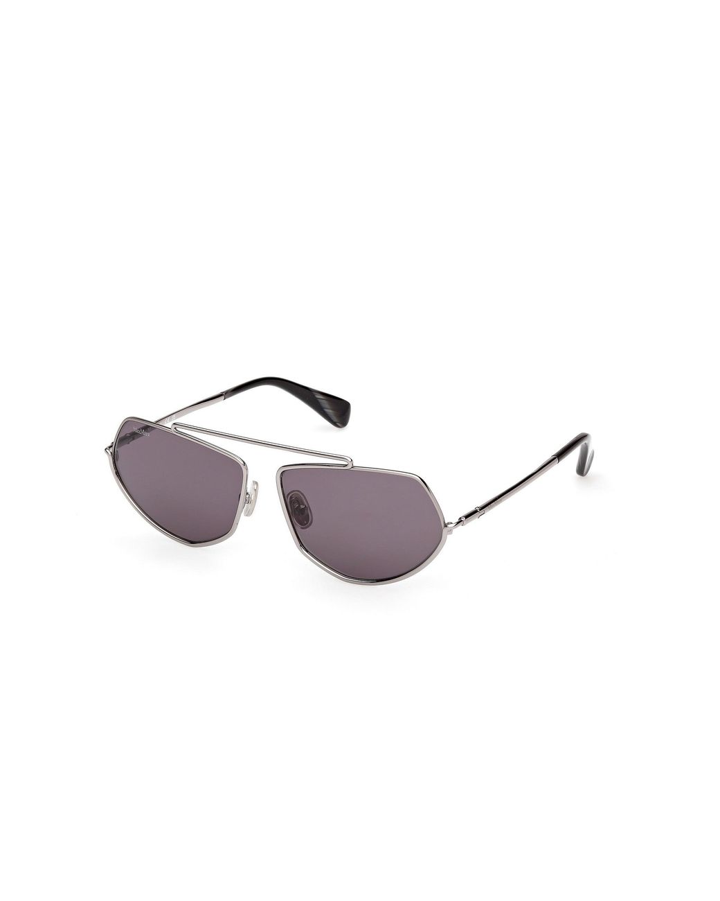 Max Mara Black Mm0165 Joey 14A Sunglasses Metal Smoke Round Normal