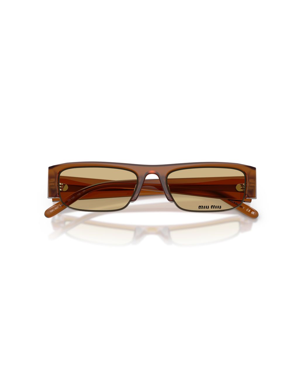Miu Miu Black Mu B07S 22I10R Sunglasses Acetate Squared Normal