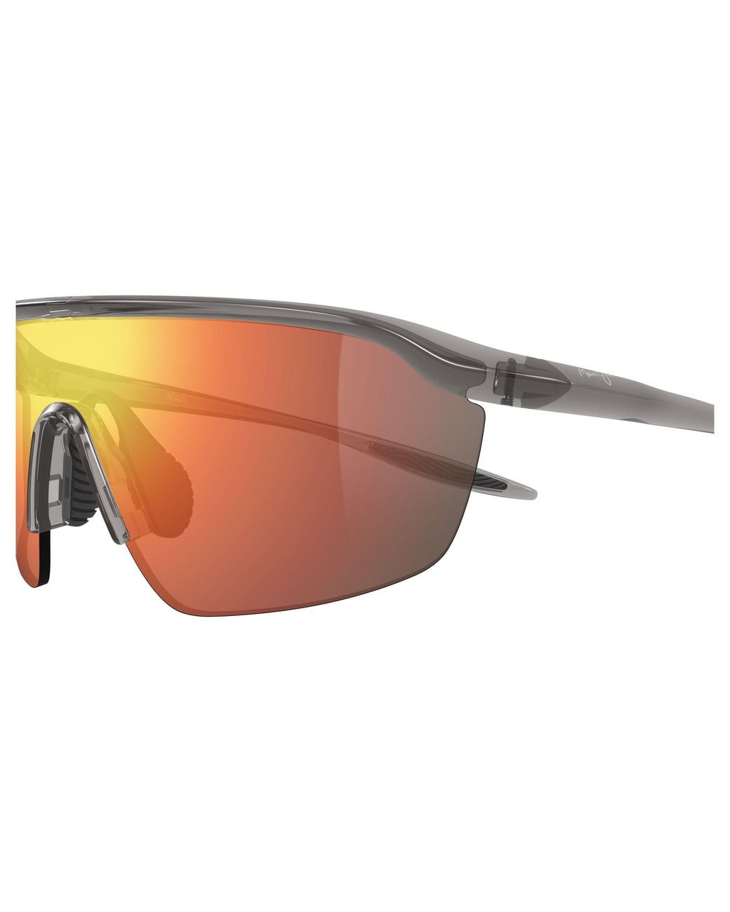 Maui Jim Black Mj0348Sa 008 Occhiali Da Sole Bio-Iniettato Rosso Avvolgente