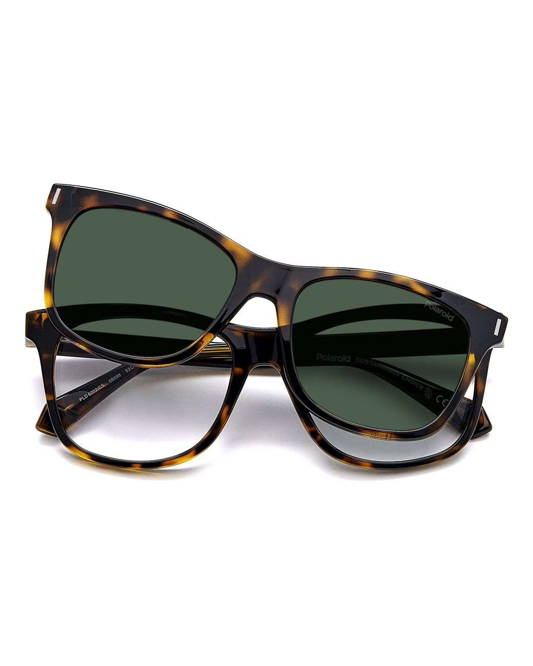 Polaroid Black Pld 6202/Cs 086/Uc Sunglasses Plastic Squared