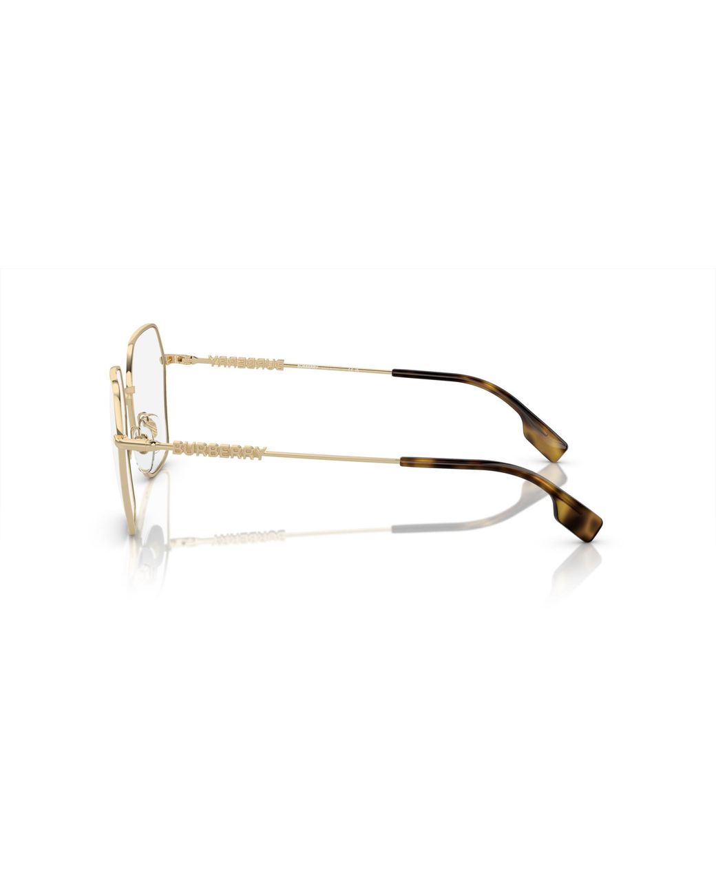 Burberry Black Be1381 1005 Optical Frames Steel Transparent Geometric Normal