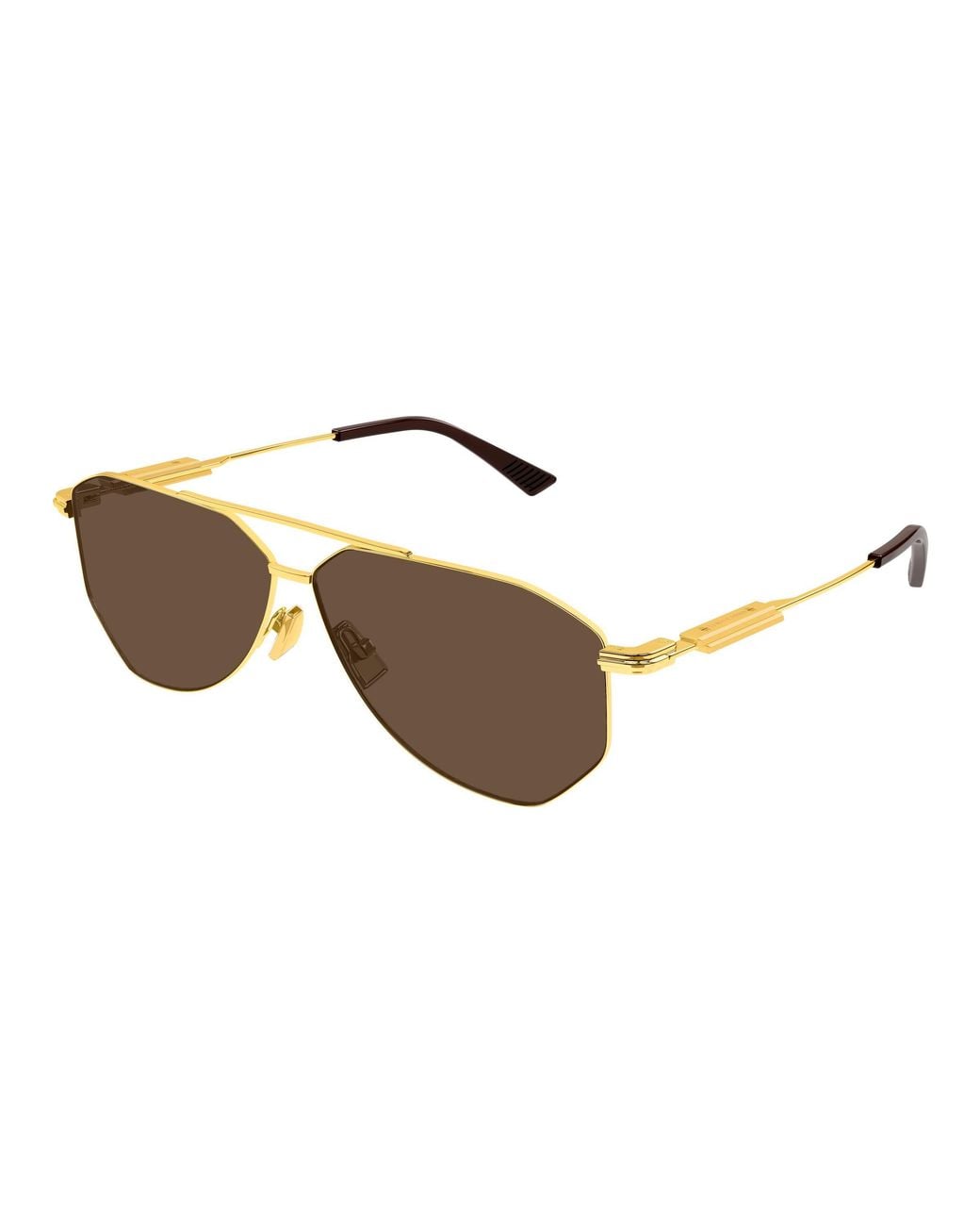 Bottega Veneta Black Bv1508S 002 Sunglasses Metal Pilot