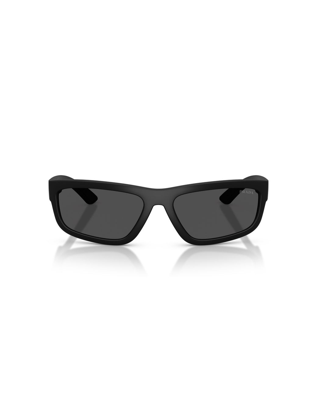 Prada Linea Rossa Black Ps 05Zs Dg006F Sunglasses Injected Squared Normal for men