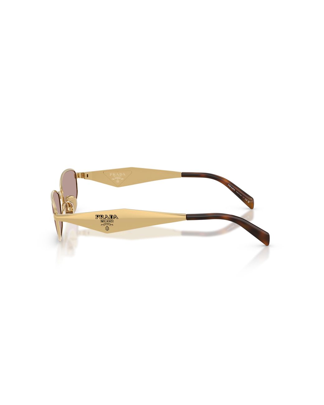 Prada Black Pr D51S 5Ak20I Sunglasses Metal Round Normal