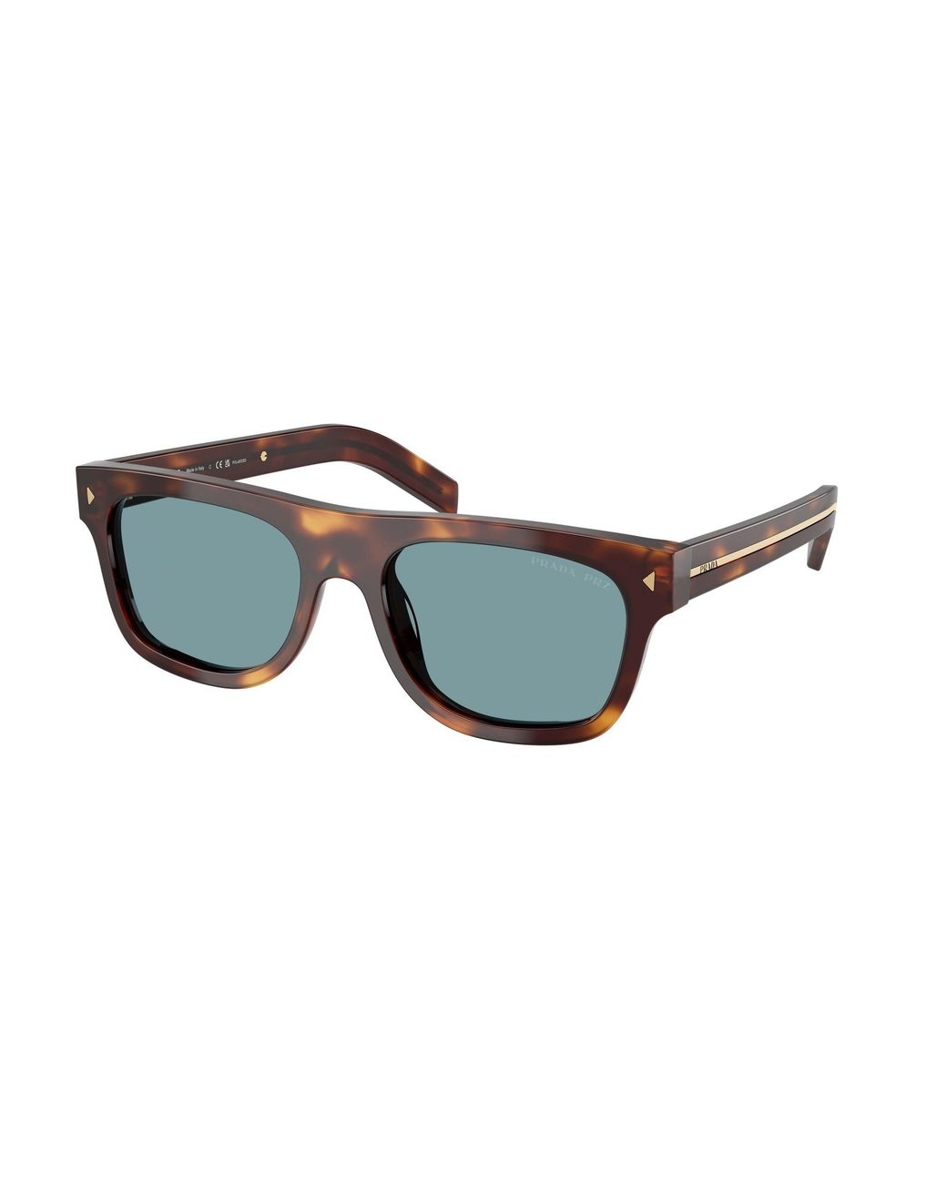Prada Black Pr B12S 15W04D Sunglasses Acetate Pillow Polarized for men
