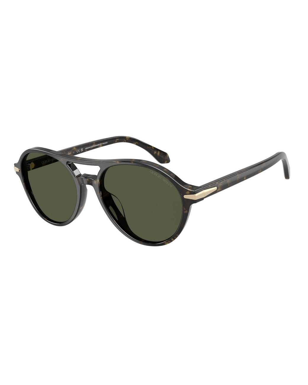Giorgio Armani Black Ar8236U 623352 Sunglasses Acetate Round Normal for men