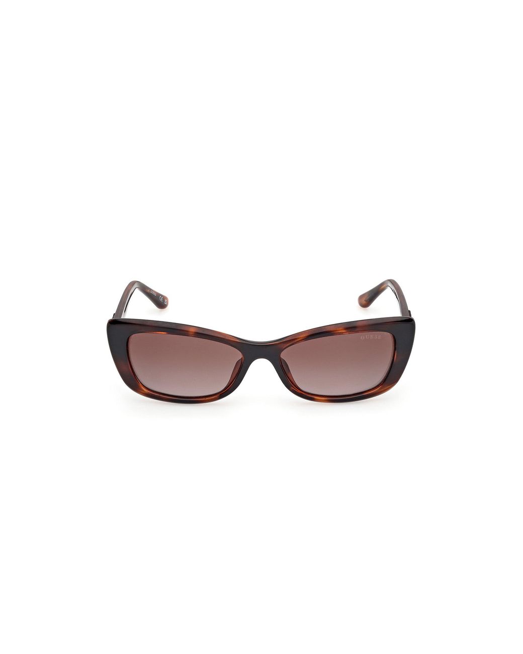Guess Black Gu00156-H 52F Sunglasses Injected Marrone Squared Normal Sfumato