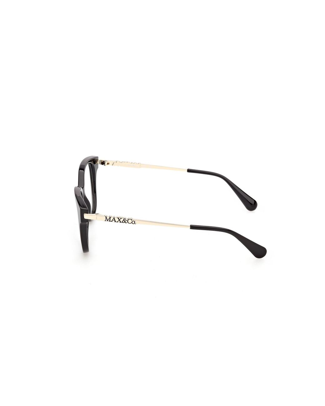 MAX&Co. Black Mo5235 1 Optical Frames Injected Round Normal