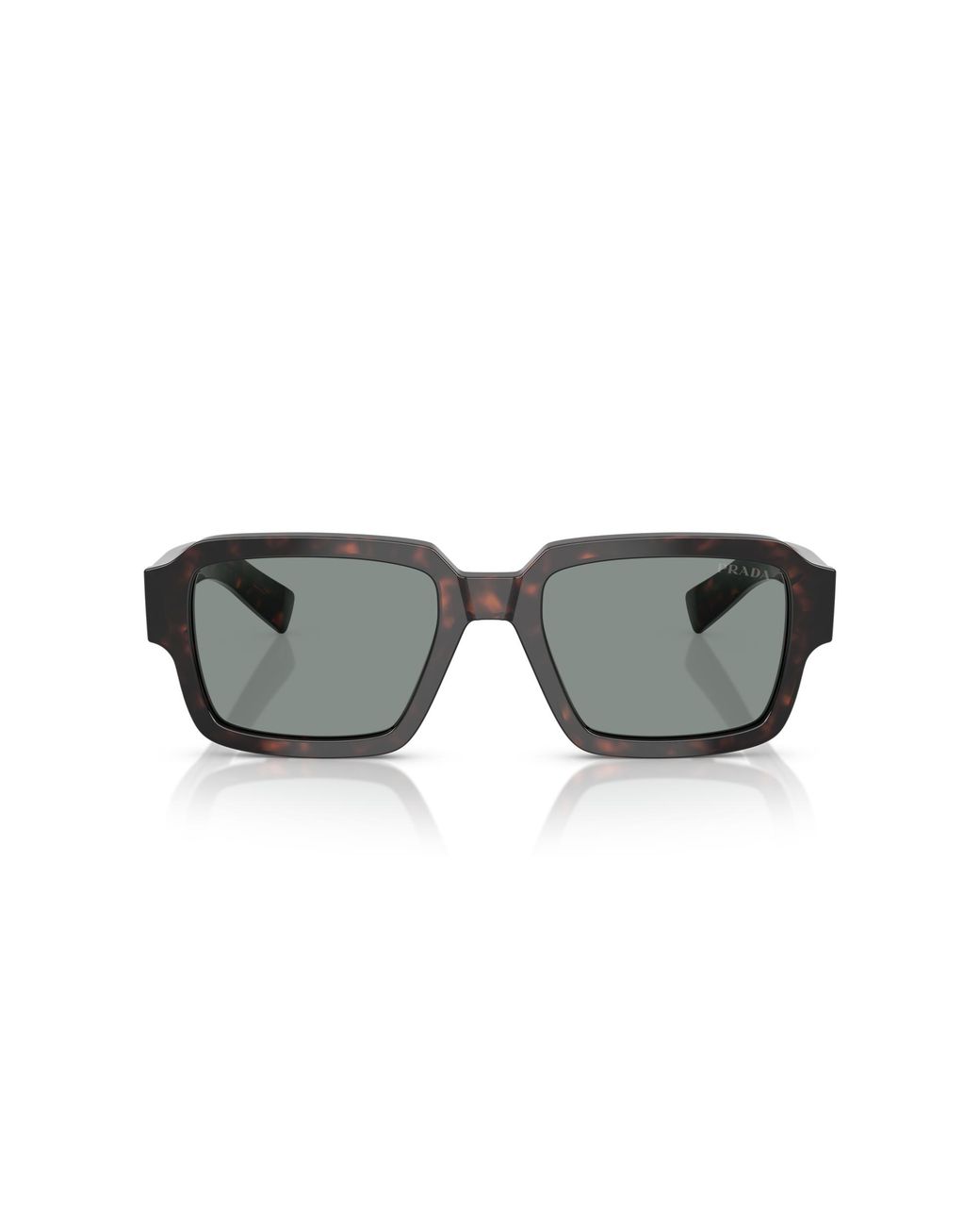 Prada Black Pr 02Zs 17N20N Sunglasses Acetate Squared Normal for men