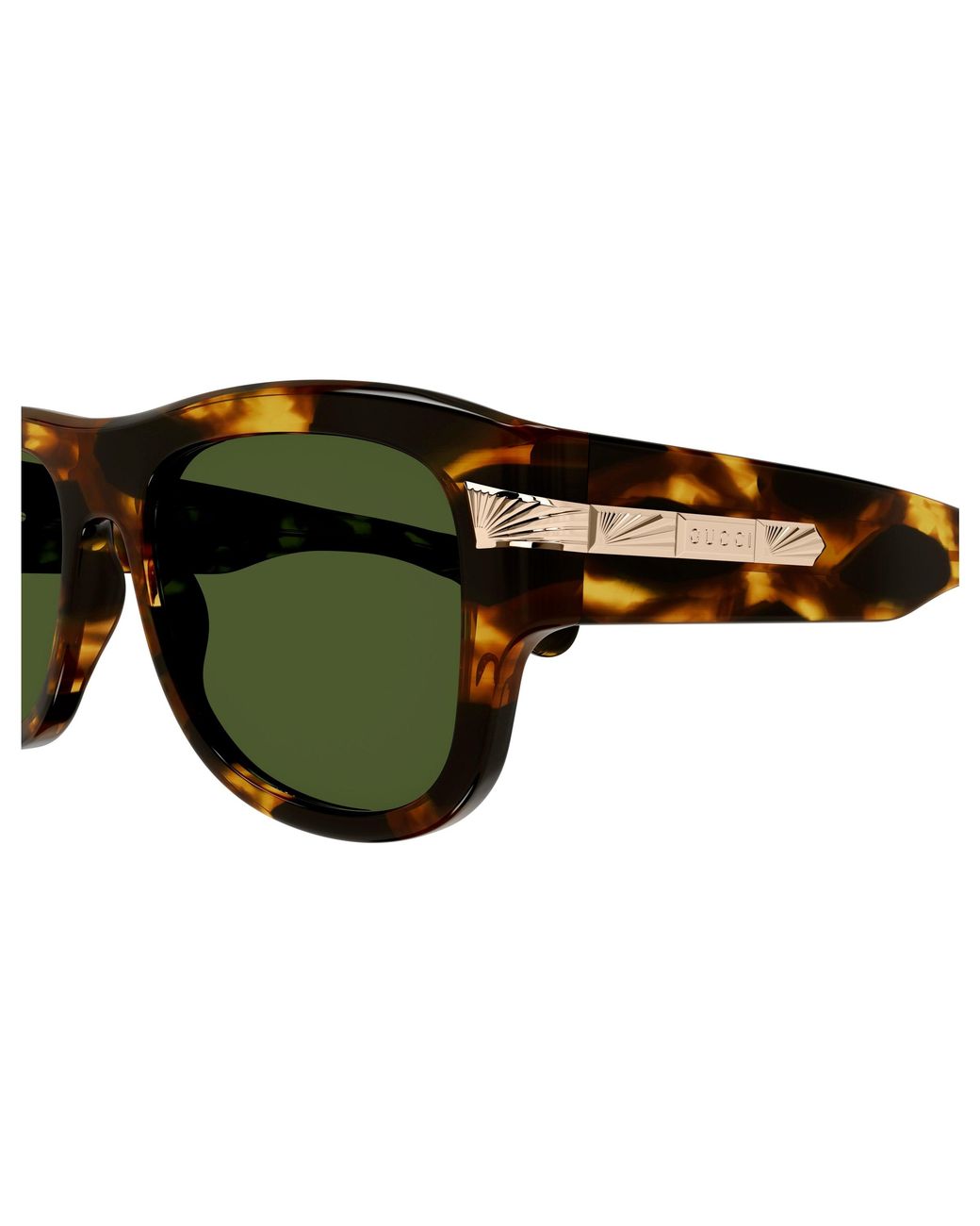 Gucci Green Gg1517S 003 Sunglasses Acetate Squared for men