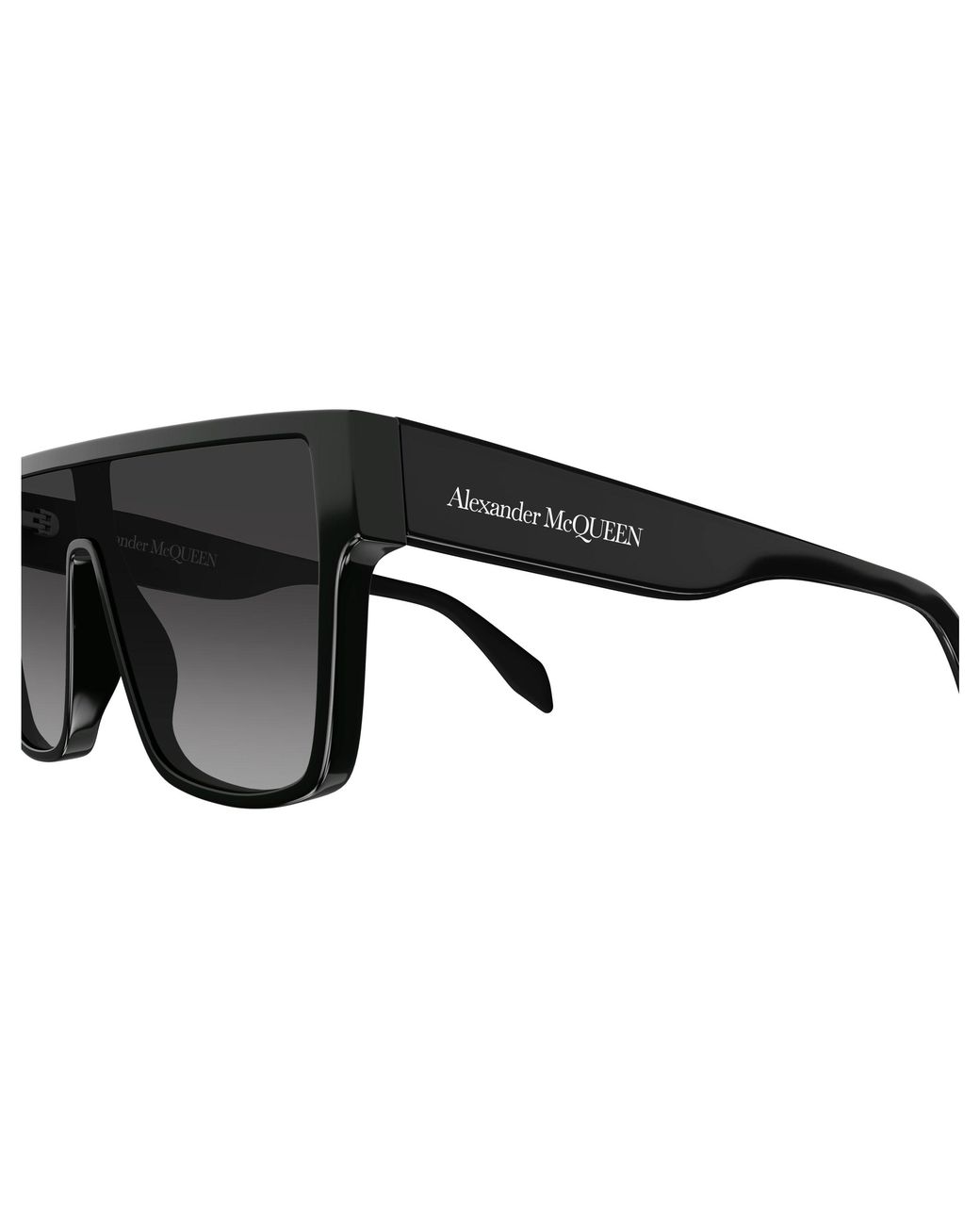 McQueen Black Am0354S 001 Sunglasses Acetate Squared Shaded for men