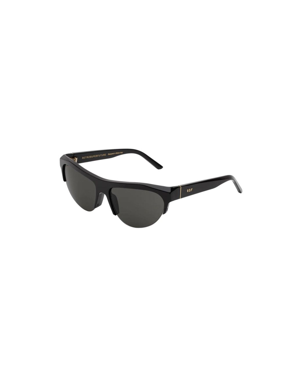 Retrosuperfuture Black Iz8 Ora Sunglasses Acetate Cat Eye Normal