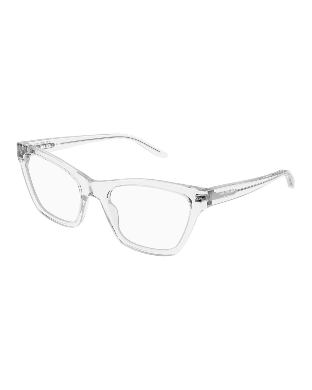 Balenciaga Black Bb0440O 006 Optical Frames Acetate Transparent Cat Eye