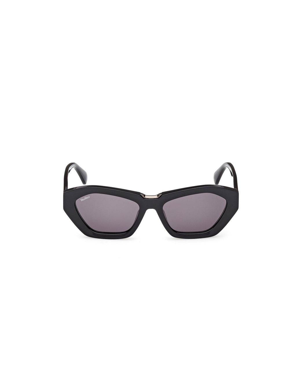 Max Mara Black Mm0169 Kate 01A Sunglasses Acetate Smoke Geometric Normal