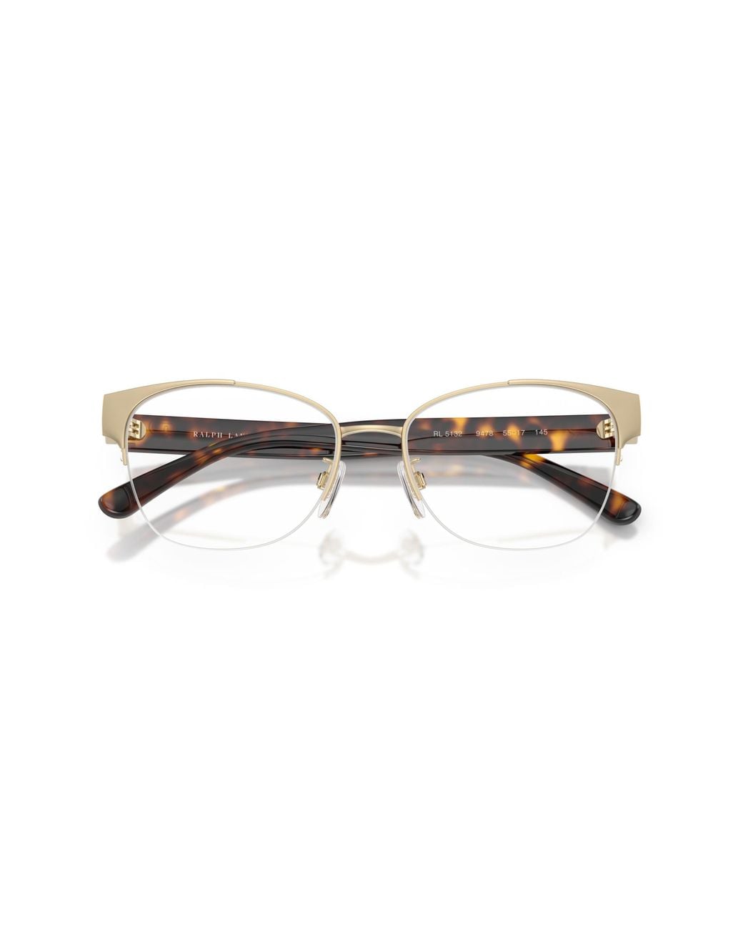 Ralph Lauren Black Rl5132 9478 Optical Frames Steel Cat Eye Normal