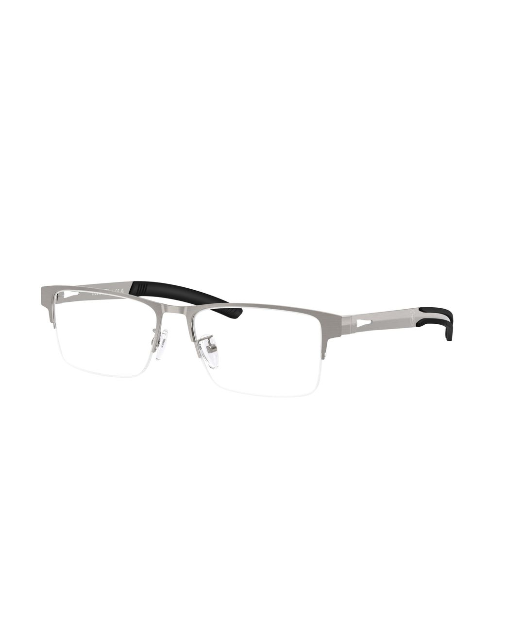 FERRARI SCUDERIA Black Fz7017D 110 Optical Frames Metal Transparent Squared Normal for men
