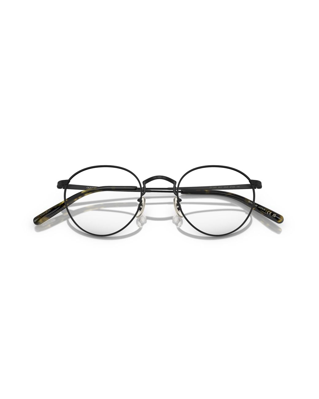 Oliver Peoples Black Ov1330T Op-47 5017 Optical Frames Titanium Transparent Pantos Normal